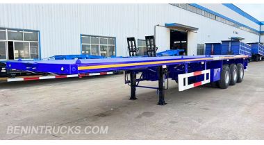 3 Axle 40ft Flatbed Semi Trailer will be Shipped to Cotonou Port Benin