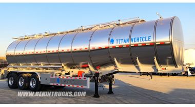 3 Axle Aluminum Tanker Trailer will be Sent to Benin