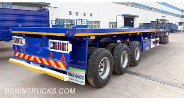 3 Axle 40 Ft Flatbed Trailer will be Shipped to Benin