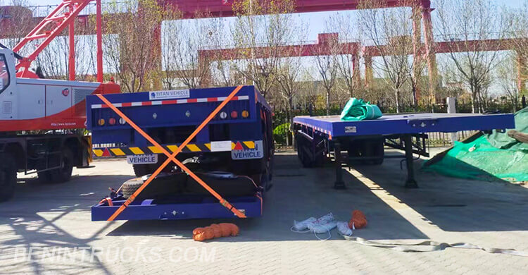 60 Ton 3 Axle Flat Bed Trailer for Sale in Cotonou Benin