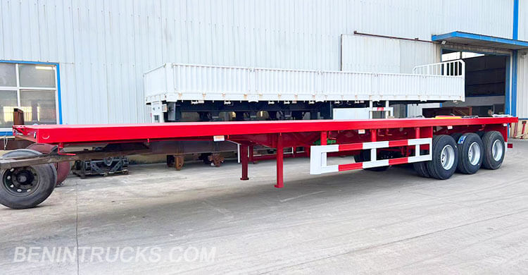 40ft Flatbed Container Trailer for Sale in Benin