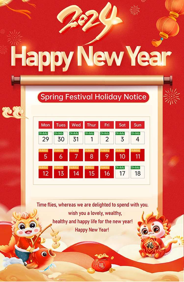 Benintrucks 2024 Spring Festival Holiday Notice
