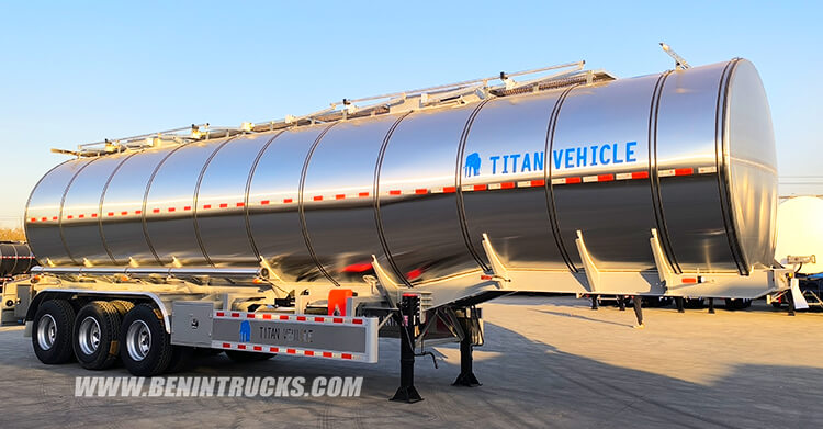 3 Axle Aluminum Tanker Trailer for Sale in Benin