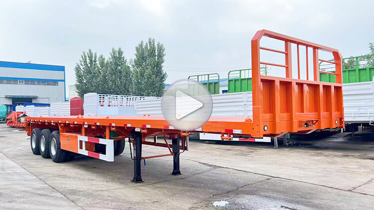 New 3 Axle Types of Flatbed Trailers for Sale in Benin
