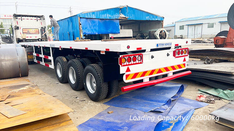 40ft 3 Axle Flatbed Container Trailer for Sale in Benin