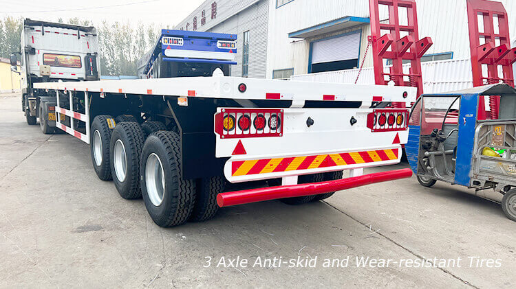 40ft 3 Axle Flatbed Container Trailer for Sale in Benin