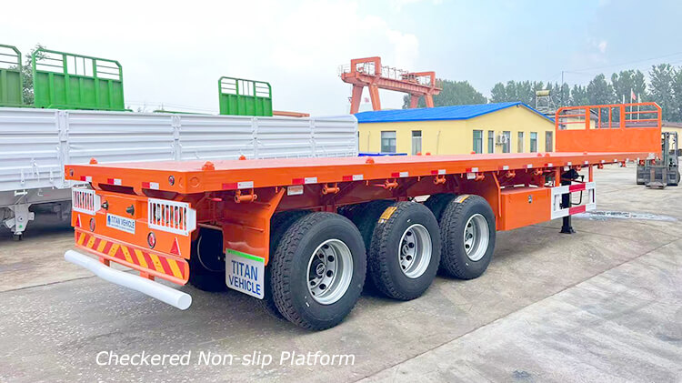 New 3 Axle Types of Flatbed Trailers for Sale in Benin