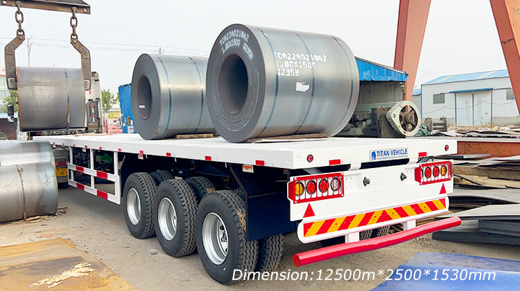 40ft 3 Axle Flatbed Container Trailer for Sale in Benin