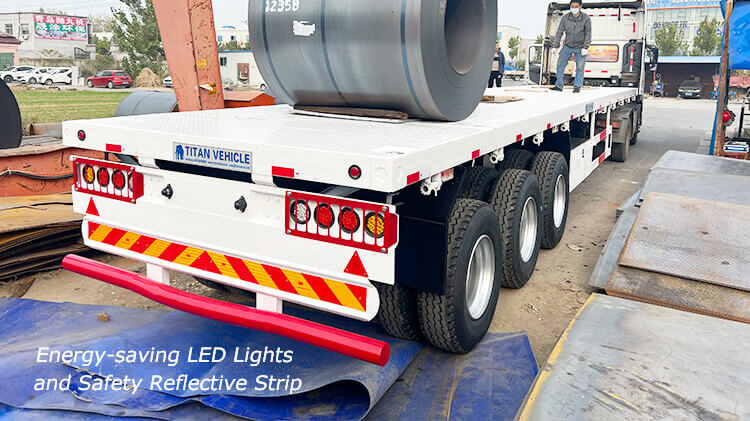 40ft 3 Axle Flatbed Container Trailer for Sale in Benin
