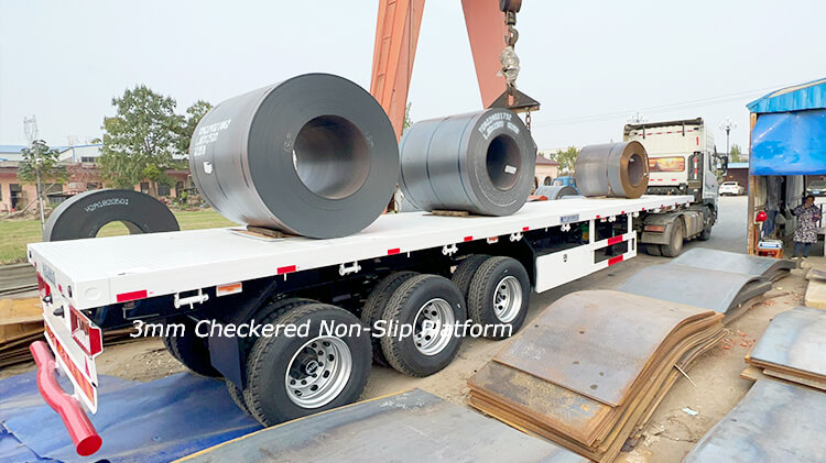 40ft 3 Axle Flatbed Container Trailer for Sale in Benin