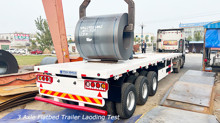 40ft 3 Axle Flatbed Container Trailer for Sale in Benin