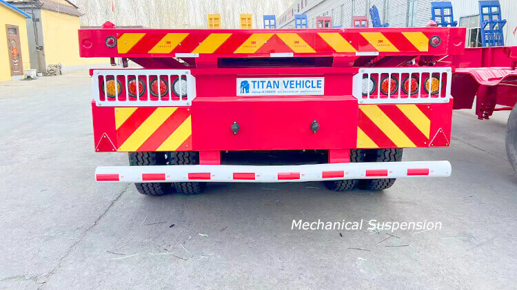 3 Axle 40ft Flatbed Truck Trailer for Sale Price in Benin