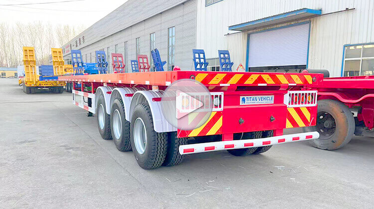 3 Axle 40ft Flatbed Truck Trailer for Sale Price in Benin