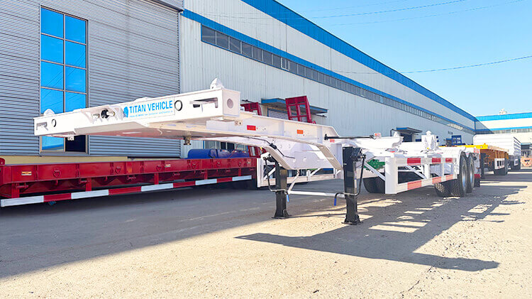 2 Axle 20ft 40ft Container Chassis Trailer for Sale in Benin