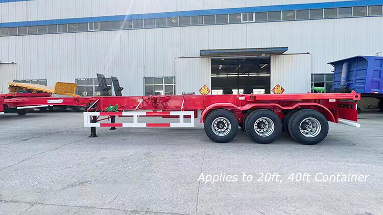 3 Axle 20ft 40ft Skeletal Trailer for Sale in Benin