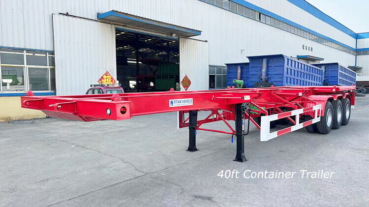 3 Axle 20ft 40ft Skeletal Trailer for Sale in Benin