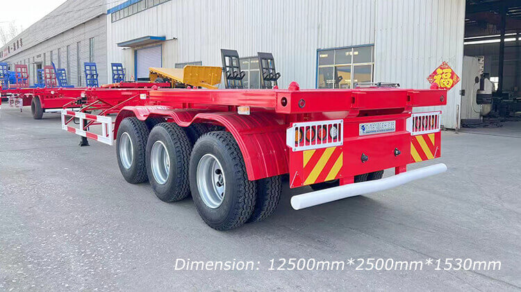 3 Axle 20ft 40ft Skeletal Trailer for Sale in Benin