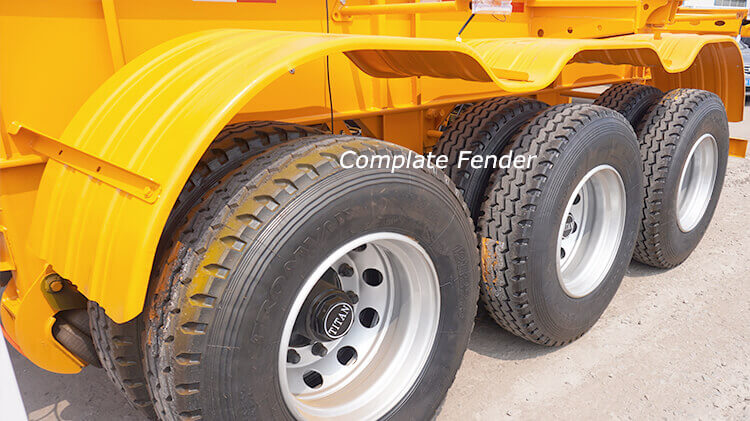 3 Axle 40ft 60ton Skeleton Trailer for Sale Price in Benin