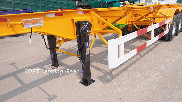 3 Axle 40ft 60ton Skeleton Trailer for Sale Price in Benin