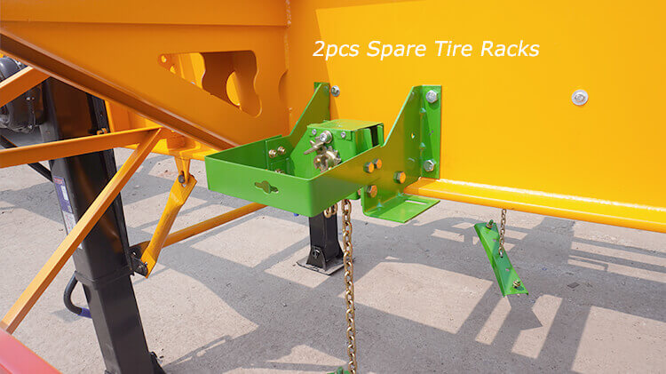 3 Axle 40ft 60ton Skeleton Trailer for Sale Price in Benin