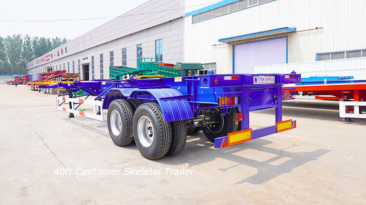 2 Axle 40ft Container Trailer for Sale Price in Benin