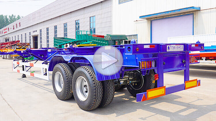 2 Axle 40ft Container Trailer for Sale Price in Benin