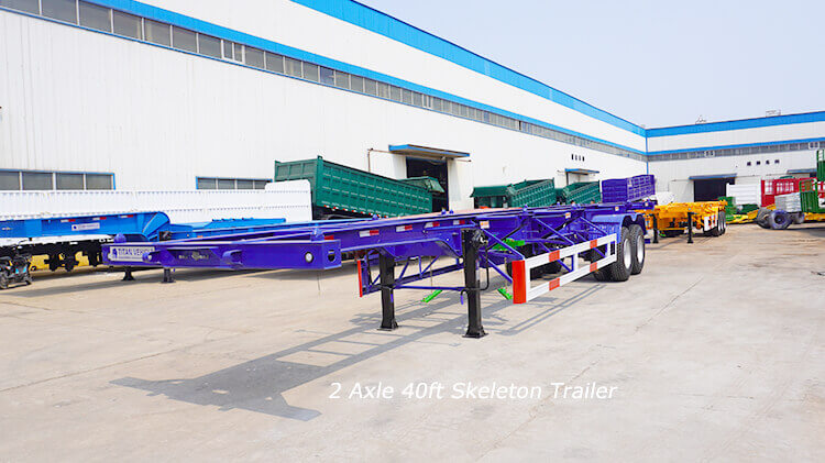 2 Axle 40ft Container Trailer for Sale Price in Benin