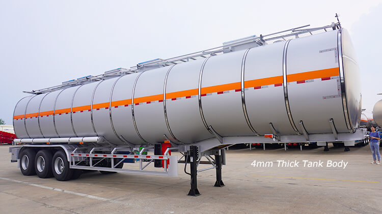 3 Axle 50000l Stainless Steel Tanker for Sale in Benin