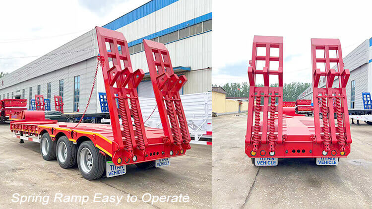 Heavy Machine Carrier 3 Axle Low Bed Truck for Sale in Benin