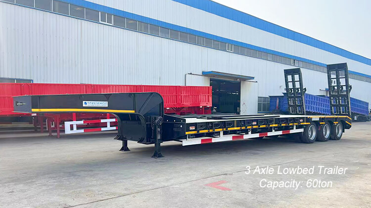 3 Axle Low Bed Trailer for Sale Price in Benin