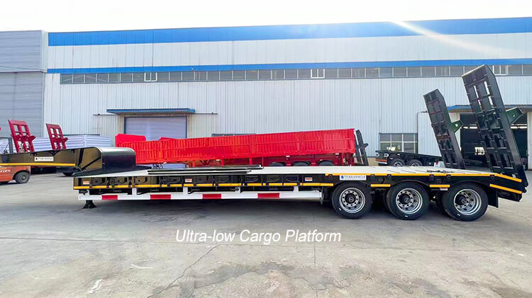 3 Axle 60ton Low Bed Trailer for Sale in Benin