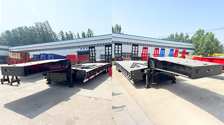 3 Axle 60ton Low Bed Trailer for Sale in Benin