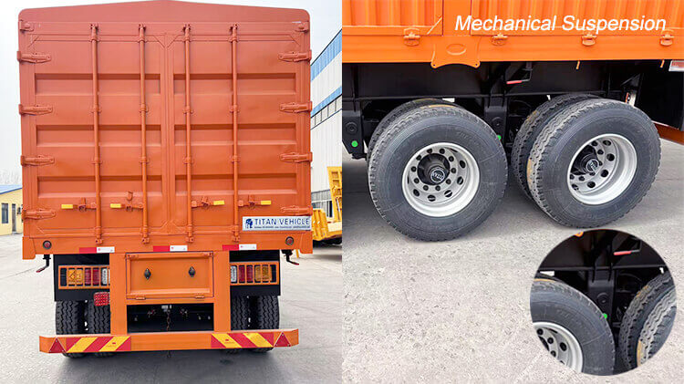 3 Axle Fence Cargo Semi Trailer for Sale Price in Benin