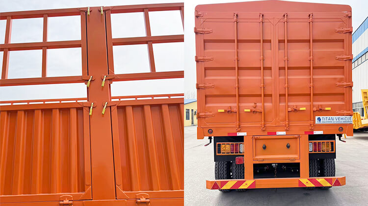 3 Axle Fence Cargo Semi Trailer for Sale Price in Benin