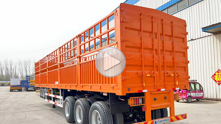 3 Axle Fence Cargo Semi Trailer for Sale Price in Benin