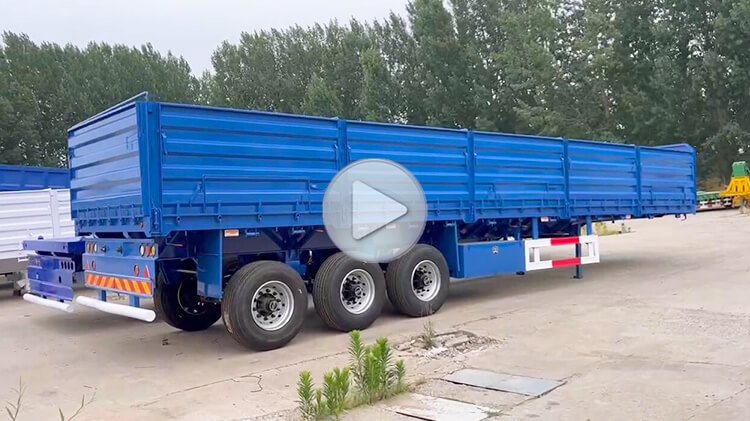 3 Axle 60ton Drop Side Trailers for Sale in Benin