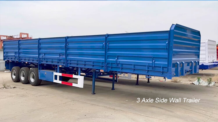 3 Axle 60ton Drop Side Trailers for Sale in Benin