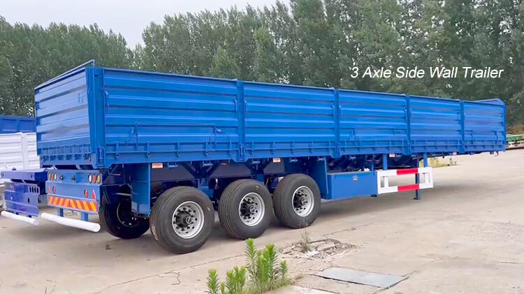 3 Axle 60ton Drop Side Trailers for Sale in Benin