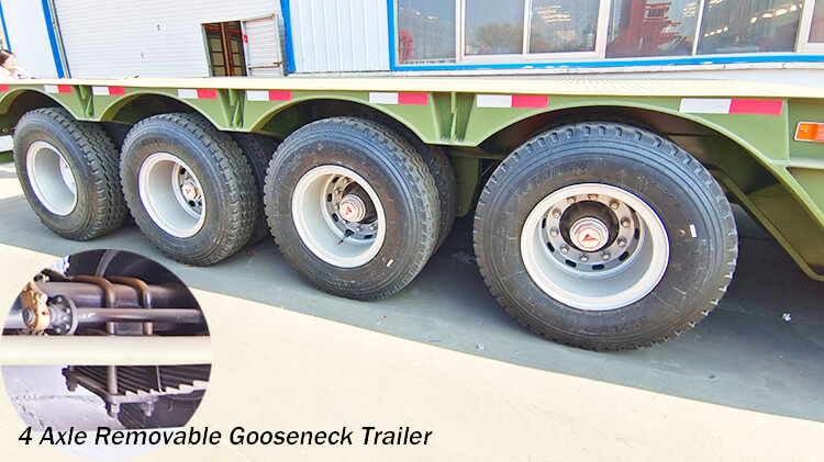 4 Axle 100ton Lowboy Trailer for Sale in Benin
