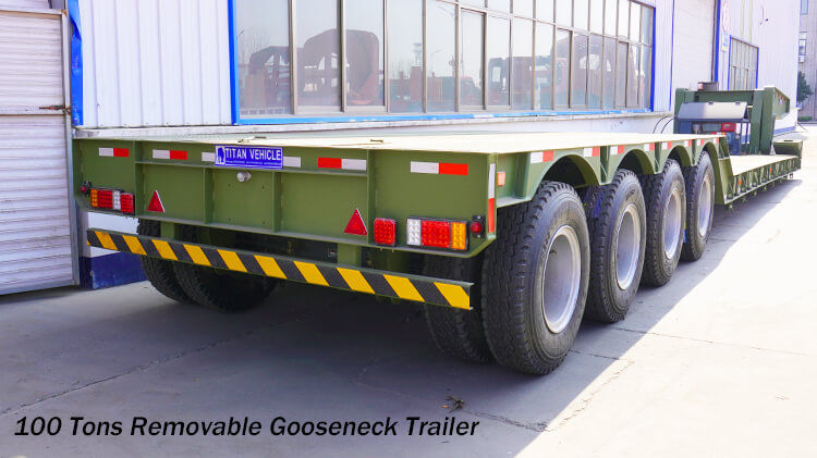 4 Axle 100ton Lowboy Trailer for Sale in Benin
