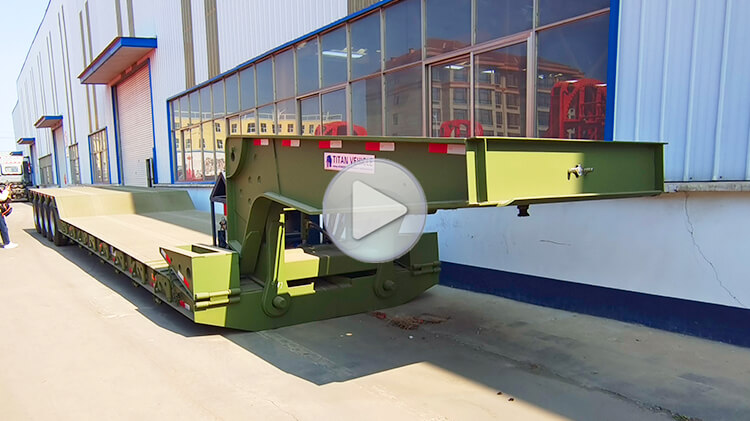 4 Axle 100ton Lowboy Trailer for Sale in Benin