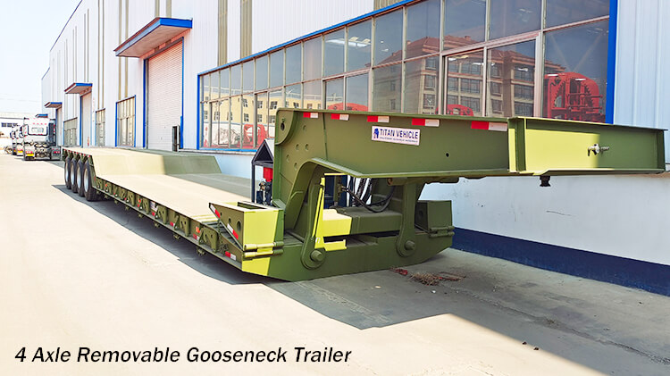 4 Axle 100ton Lowboy Trailer for Sale in Benin