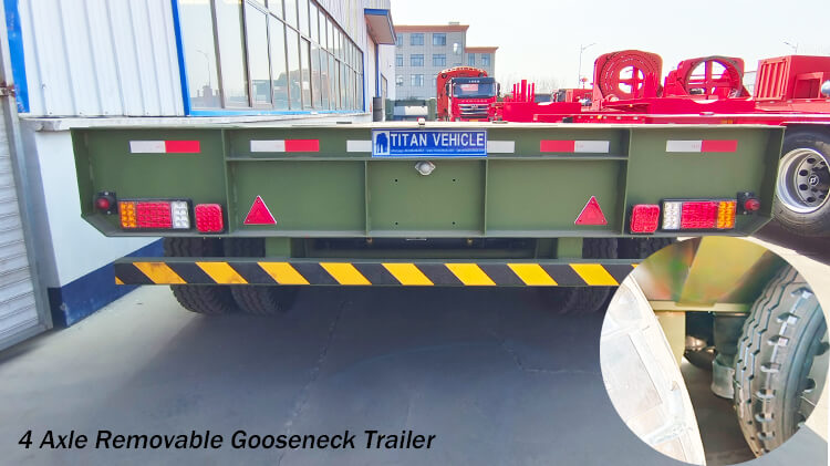 4 Axle 100ton Lowboy Trailer for Sale in Benin