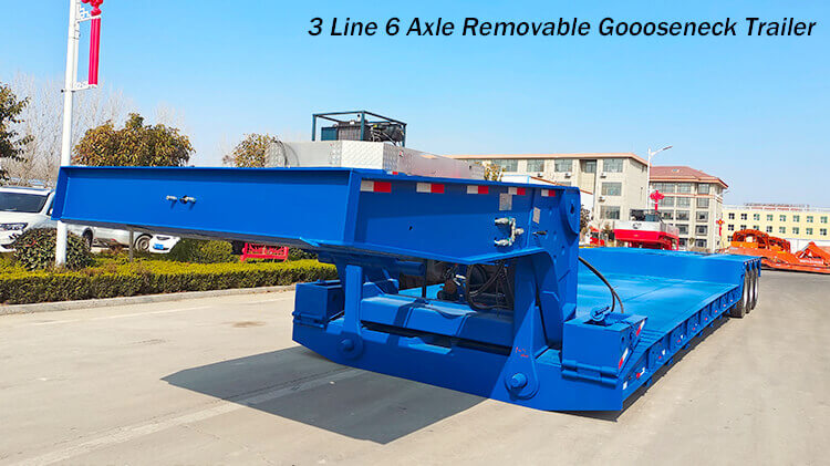 3 Line 6 Axle 120 Ton Removable Gooseneck Trailer for Sale in Benin