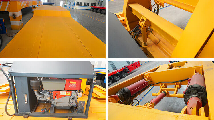 4 Axle 100ton Lowboy Trailer | Removable Gooseneck Trailer for Sale in Benin