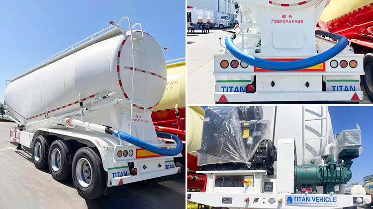 45 Cbm Cement Bulker Trailer | Silo Trailer for Sale in Benin