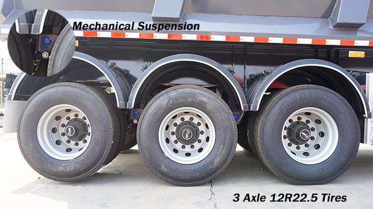 3 Axle 35 Cubic U Type Tipper Semi Trailer for Sale in Benin