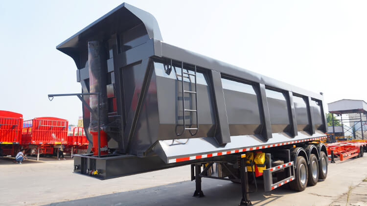 3 Axle 35 Cubic U Type Tipper Semi Trailer for Sale in Benin