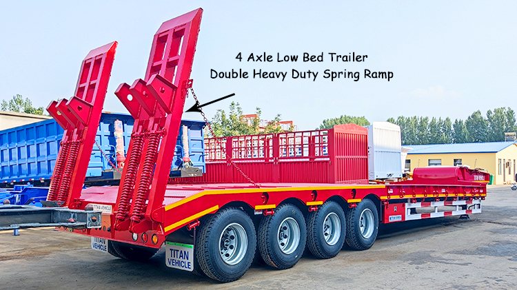 4 Axle Low Bed Trailer Truck for Sale Price in Benin