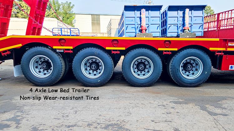 4 Axle Low Bed Trailer Truck for Sale Price in Benin
